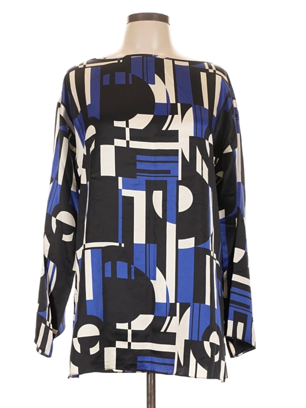 Lauren Ralph Lauren Silk Geometric Tunic